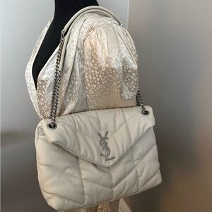 Loulou Puffer leather crossbody bag Medium
